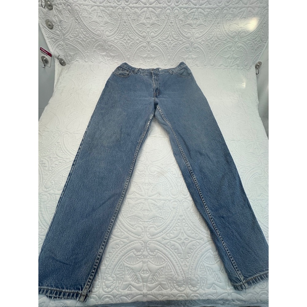 Levis 550 Relaxed Fit Tapered Leg Jeans Medium Wash Blue Denim 16 MIS 31x28.5